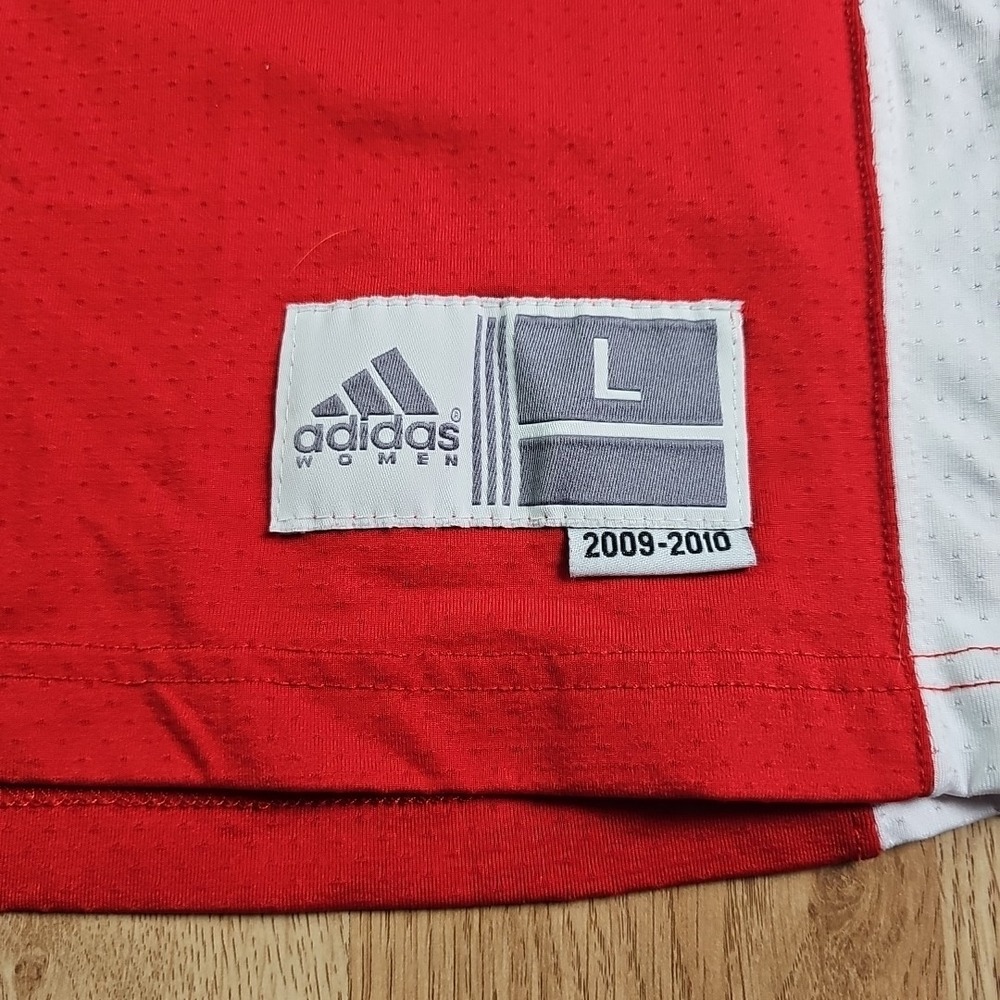 Northern Illinois Huskies Basketball Jersey Womens L Red Adidas Game Worn 2009 - Picture 2 of 8